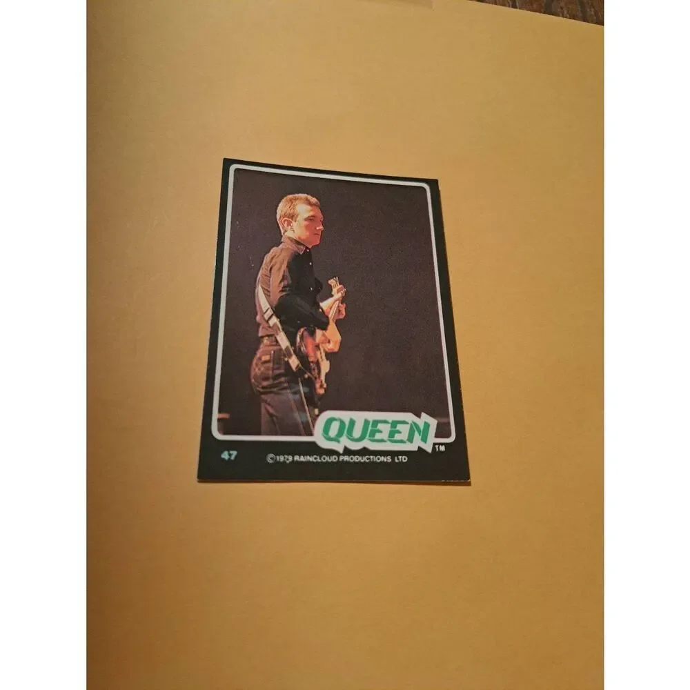 Vintage 1979 Raincloud Productions Queen Trading Card #47 Rock Band Memorabilia